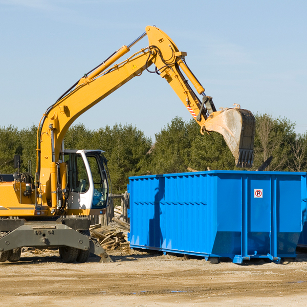 can i choose the location where the residential dumpster will be placed in Wapanucka OK